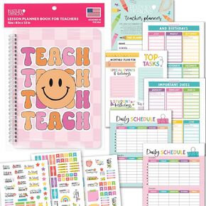 Retro Undated Teacher Planner 2024-2025 - Homeschool Planner, Teacher Lesson Planner 2024-2025, Teacher Lesson Plan Book, Lesson Planner Book for Teachers, Teacher Planner Undated, Teacher Plan Book
