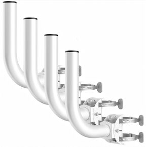 Wireless Bridge Bracket Mount, 2-Pack Pole and Wall-Mounted Mount for Outside TV Antenna Starlink, 180°Adjustable J Pole Mount Kits, Outdoor Pole Bracket for AP Access Point Client Bridge CPE in Kuwait