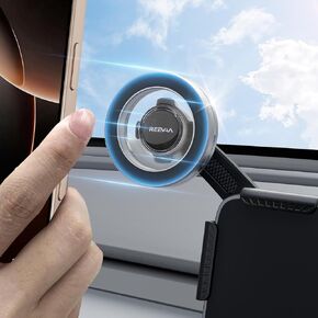 REEVAA 2024 Upgraded Tesla Phone Mount [Powerful Magnet] for Model Y/3/X/S for MagSafe Phone Holder Accessories, Adjustable Tesla Touchscreen Phone Mount for iPhone 16 15 14 13 Series