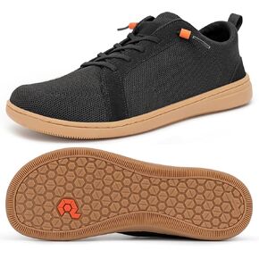 Men's Barefoot Wide Toe Box Shoes - Minimalist Barefoot Shoes with Zero Drop Sole Extra Wide Slip on Walking Shoes for Men