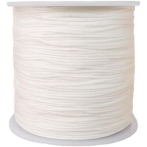 3.0 mm Nylon Satin Cord Thread Beading String for Macrame Bracelets Chinese Knotting,Necklaces,Jewelry Making 54 Yards (Black)