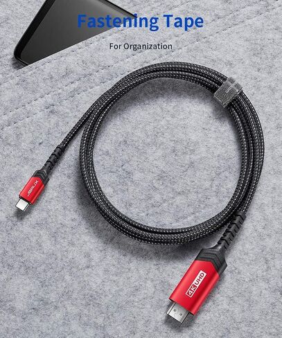 JSAUX USB C to HDMI Cable 2 Pack 10ft | 4K@60Hz | USB 3.1 Type C to HDMI 2.0 Cord for Home Office, (Thunderbolt 3/4 Compatible) with iPhone 16 Pro Max, MacBook Pro/Air, Galaxy S8 to S23,iPad Pro-Black in Saudi Arabia