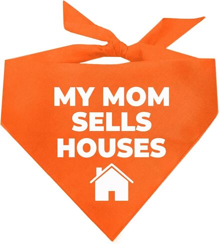 My Mom Sells Houses Real Estate Dog Mom Dog Bandana (18 Royal, One Size) in Saudi Arabia