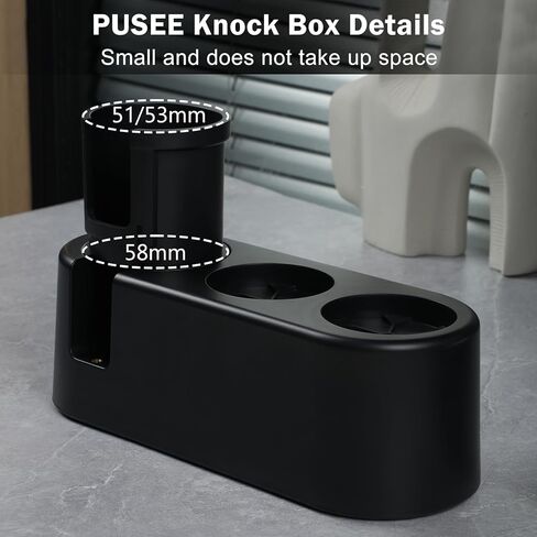 صندوق طحن الإسبريسو ومحطة الحشو من PUSEE، صندوق تنظيم الإسبريسو 9 في 1 يناسب 51,54,58 ملم من عبث الإسبريسو، الموزع، فلتر بورتا وملحقات شاشة عفريت، صندوق دق قابل للفصل لملحقات باريستا in Kuwait