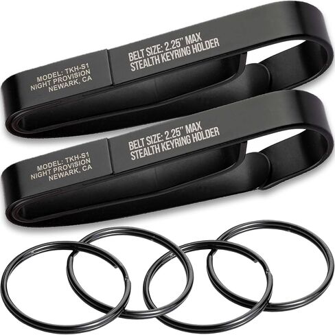 NP NIGHT PROVISION Tactical Key Ring Holder for Duty Belts, Quick Release Key Clip Stainless Steel w/XL Detachable Key Rings in Saudi Arabia