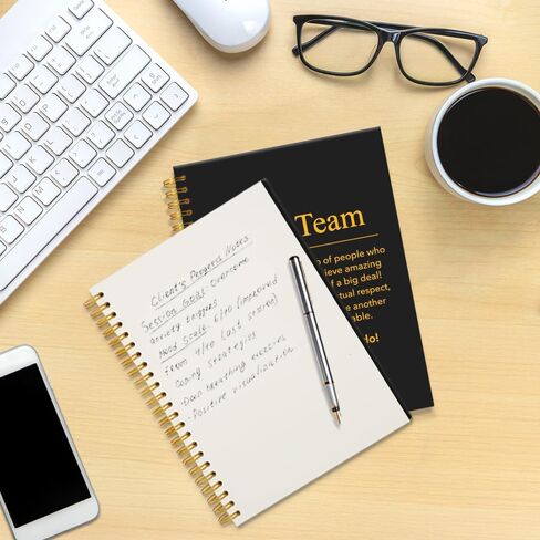 Best Team Ever Funny Black Golden Spiral Notebook, Teamwork Notebook Gifts For Team, Appreciation Gifts for Teammate Staff Coworker Colleague Office Worker in Kuwait