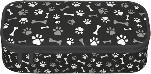 Perinsto Golden Dogs Animal Paws مقلمة ذات سعة كبيرة ومتعددة الأقسام صندوق أدوات مكتبية قلم رصاص حامل الحقيبة منظم مكتب للمدرسة والمكتب والمنزل in Kuwait