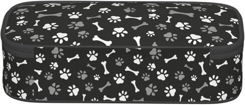 Perinsto Golden Dogs Animal Paws مقلمة ذات سعة كبيرة ومتعددة الأقسام صندوق أدوات مكتبية قلم رصاص حامل الحقيبة منظم مكتب للمدرسة والمكتب والمنزل in Kuwait