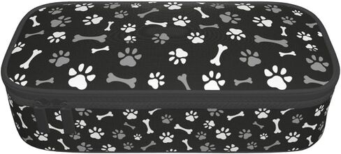 Perinsto Golden Dogs Animal Paws مقلمة ذات سعة كبيرة ومتعددة الأقسام صندوق أدوات مكتبية قلم رصاص حامل الحقيبة منظم مكتب للمدرسة والمكتب والمنزل in Kuwait