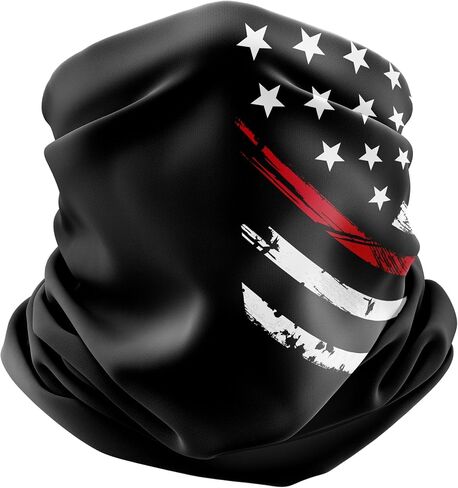 Tactical Pro Supply - American Flag Patriotic Neck Gaiters | Decorated in the US | Made from 100% Cotton | Lightweight Gaiter in Saudi Arabia