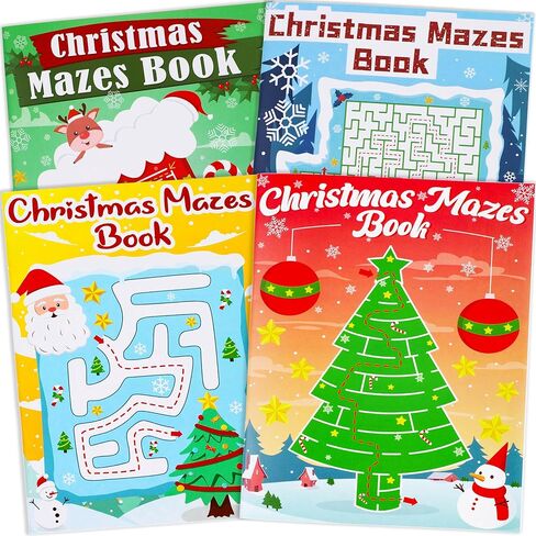4PCS Easter Basket Stuffers Maze Books for Kids, Children Crafts Games Activities, Ages 3-5, 4-8, 6-8, 8-12(160 Mazes of 4 Difficulty Levels) in Saudi Arabia