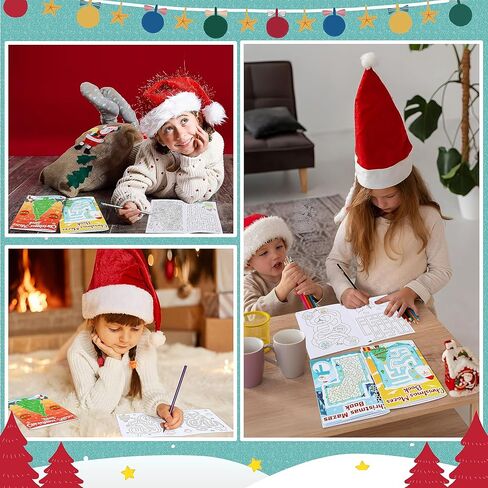 4PCS Easter Basket Stuffers Maze Books for Kids, Children Crafts Games Activities, Ages 3-5, 4-8, 6-8, 8-12(160 Mazes of 4 Difficulty Levels) in Saudi Arabia