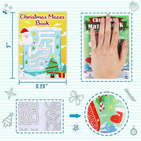 4PCS Easter Basket Stuffers Maze Books for Kids, Children Crafts Games Activities, Ages 3-5, 4-8, 6-8, 8-12(160 Mazes of 4 Difficulty Levels) in Saudi Arabia