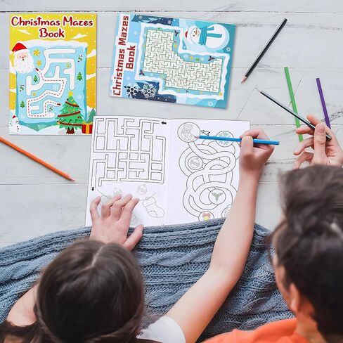 4PCS Easter Basket Stuffers Maze Books for Kids, Children Crafts Games Activities, Ages 3-5, 4-8, 6-8, 8-12(160 Mazes of 4 Difficulty Levels) in Saudi Arabia