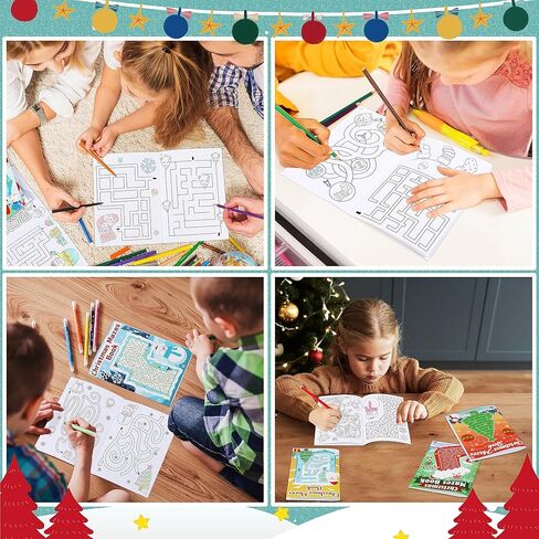 4PCS Easter Basket Stuffers Maze Books for Kids, Children Crafts Games Activities, Ages 3-5, 4-8, 6-8, 8-12(160 Mazes of 4 Difficulty Levels) in Saudi Arabia