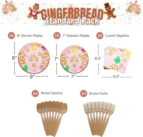 حزمة قياسية لحفلات عيد الشكر (100 قطعة لـ 16 ضيفًا) - لوازم حفلات عيد الشكر، وديكورات حفلات عيد الشكر، وحفلات الخريف، وأطباق ومناديل الحفلات التركية، والبساتين الزرقاء in Kuwait