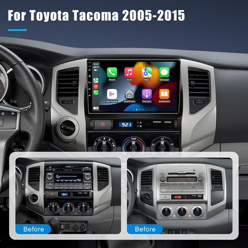 5GWiFi Upgrade Car Stereo Radio for Toyota Tacoma 2005-2015- Wireless Carplay and Android Auto GPS Navigation - 4GB+32GB 9.2 inch Touchscreen Bluetooth RDS FM SWC in Saudi Arabia