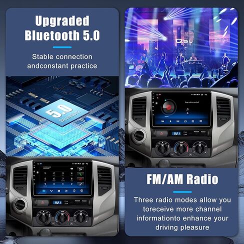 5GWiFi Upgrade Car Stereo Radio for Toyota Tacoma 2005-2015- Wireless Carplay and Android Auto GPS Navigation - 4GB+32GB 9.2 inch Touchscreen Bluetooth RDS FM SWC in Saudi Arabia