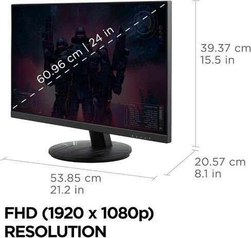 ViewSonic VX2716A 27 Inch 1080p 1ms 120Hz IPS Gaming Monitor with Eye Care, USB C, HDMI 1.4, and DisplayPort Inputs in Kuwait