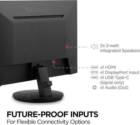ViewSonic VX2716A 27 Inch 1080p 1ms 120Hz IPS Gaming Monitor with Eye Care, USB C, HDMI 1.4, and DisplayPort Inputs in Kuwait