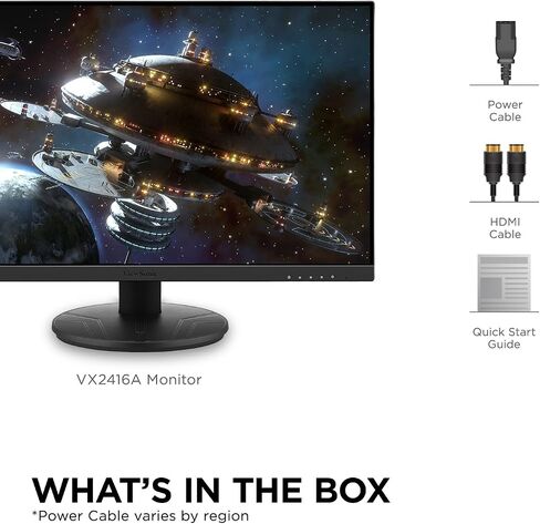 ViewSonic VX2716A 27 Inch 1080p 1ms 120Hz IPS Gaming Monitor with Eye Care, USB C, HDMI 1.4, and DisplayPort Inputs in Kuwait