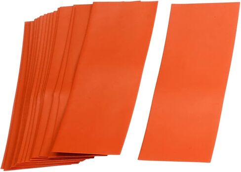Heat Shrink Tube Thin PVC Battery Wrap, [for Electrical 18650, DIY Battery] - 29.5mm Flat 72mm Long/Clear / 20 Pcs in Saudi Arabia