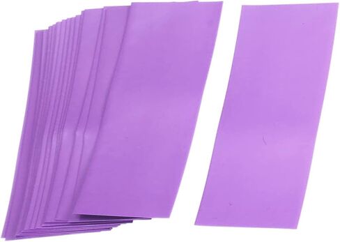 Heat Shrink Tube Thin PVC Battery Wrap, [for Electrical 18650, DIY Battery] - 29.5mm Flat 72mm Long/Clear / 20 Pcs in Saudi Arabia
