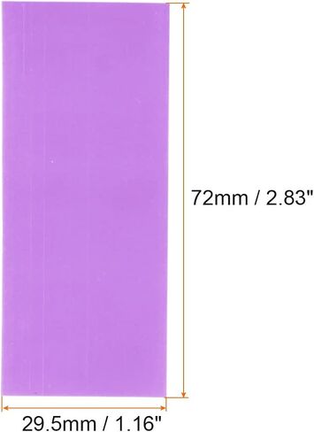 Heat Shrink Tube Thin PVC Battery Wrap, [for Electrical 18650, DIY Battery] - 29.5mm Flat 72mm Long/Clear / 20 Pcs in Saudi Arabia