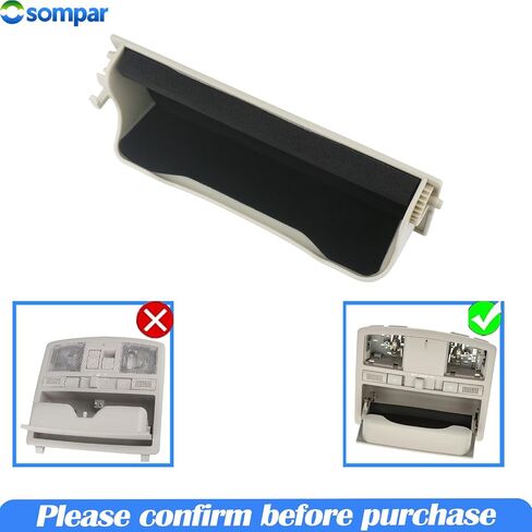 Overhead Roof Console Sunglass Holder w/o Down Light (Beige) Compatible with 2009 2010 2011 2012 2013 Mazda6 4Door Replaces GS4E6997630 GS4E-69-976-30 in Saudi Arabia