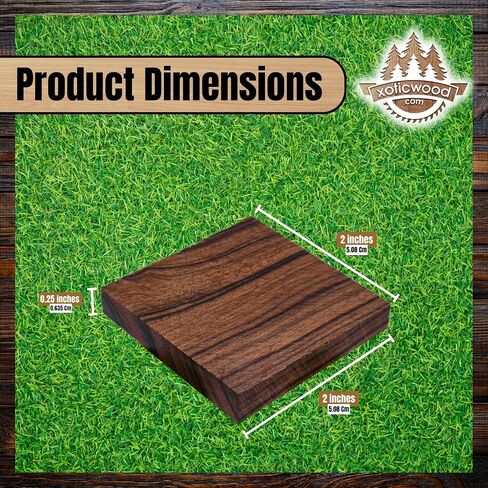 IECAP LLC Rings Ironwood Blanks – Wood Ring Materials for Wood Jewelry Ring Making – Wood Blanks Ring Craft – Wood Blanks for DIY – Size 1.5 x 1.5 x 0.5 inches – Pack of 10﻿ in Saudi Arabia