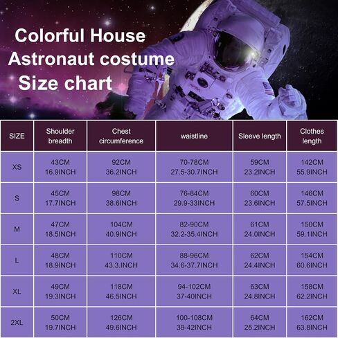 Colorful House Women Astronaut Onesie Adult Astronaut Costume White Space Suit Costume Halloween Spaceman Jumpsuit Outfit in Saudi Arabia