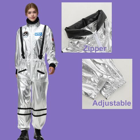 Colorful House Women Astronaut Onesie Adult Astronaut Costume White Space Suit Costume Halloween Spaceman Jumpsuit Outfit in Saudi Arabia