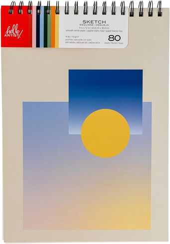 Hello, Artist! Black Mountains Sketchbook, White Paper in Saudi Arabia