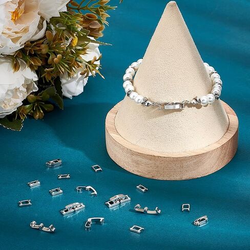 UNICRAFTALE 24Pcs 2 Styles Real 18K Gold Plated Fold Over Clasps Rectangle Necklace Bracelet Extender for Women Foldover Extension Jewelry Clasps for DIY Jewelry Making in Saudi Arabia
