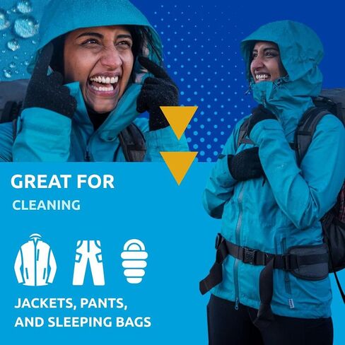 Nikwax Tech Wash,10 fl. oz., Nikwax Tech Wash Technical Cleaner for Jackets and Outerwear, Restores Waterproofing in Rain, Ski, and Snow Gear, Safe for Gore-Tex and DWR in Saudi Arabia