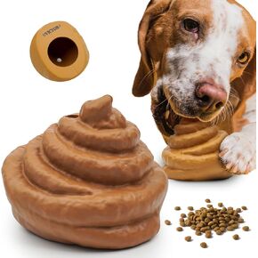 Treat Dispensing Dog Puzzle Toys, Rubber Dog Chew Toy Interactive Dog Toys for Aggressive Chewers Durable Dog Treat Toy Fun Toys to Keep Them Busy, Perfect for M/L Breeds, 2 Pack