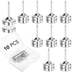 E BAVITE Magnetic Push Pins, 20 Sets Magnet Thumbtack for Wall Bulletin Board Strong Decorative Pushpins Clip for Map Picture Hanging Kit Poster Holder
