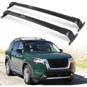 220 LBS Roof Rack Cross Bars Fit for Nissan Pathfinder 2022 2023 2024 Black Crossbars Luggage Carrier Bars
