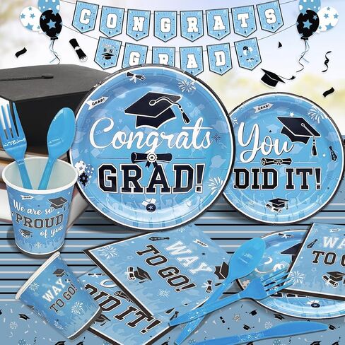 183 قطعة باللونين الأحمر والأسود 2024 ديكورات التخرج لوحات ومناديل التخرج 2024 لوازم حفلات التخرج 2024 ديكورات حفلات التخرج ديكورات التخرج فئة 2024 in Kuwait