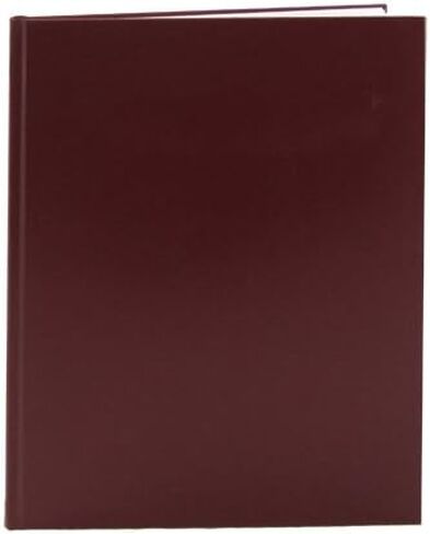 BookFactory Large Black Blank Book/Blank Notebook/Unruled Notebook - 96 Pages Blank Format 8 7/8" x 11 1/4" Black Imitation Leather Cover Section Sewn Hardbound (BLA-096-LBS-A-LKT00) in Saudi Arabia