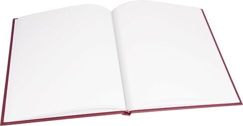 BookFactory Large Black Blank Book/Blank Notebook/Unruled Notebook - 96 Pages Blank Format 8 7/8" x 11 1/4" Black Imitation Leather Cover Section Sewn Hardbound (BLA-096-LBS-A-LKT00) in Saudi Arabia