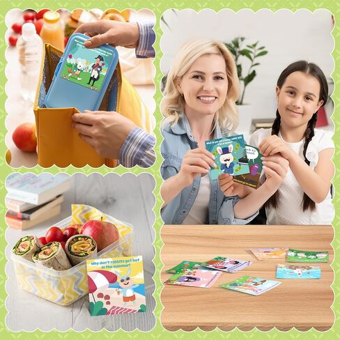 TecUnite 80 Pcs Valentine's Day Joke Cards Kids Lunchbox Jokes Riddle for Fun Holiday Lunch Box Joke Cards for Valentine's Day Party Game in Kuwait