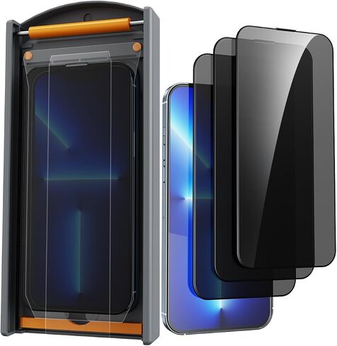 3 Pack for iPhone 15 Pro Max 6.7 inch Tempered Glass Screen Protector, Dust free CABIN, Auto Positioning, Bubble Free, Privacy Protection, Easy Installation, Tempered glass in Saudi Arabia