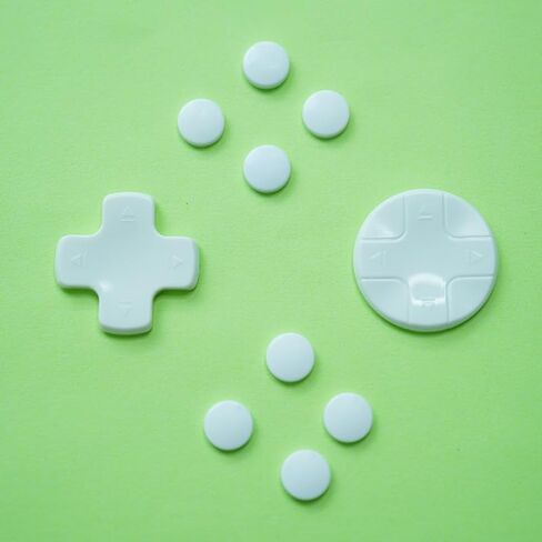 ABXY Button Sticker D-pad Move Direction Key Cross Button Cover Cap Thumb for Nintendo Switch NS Joy-con Controller (Color 2) in Kuwait