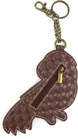 CHALA Tropical Flamingo Whimsical Inspired Key Chain Coin Purse Leather Bag Fob Charm in Saudi Arabia