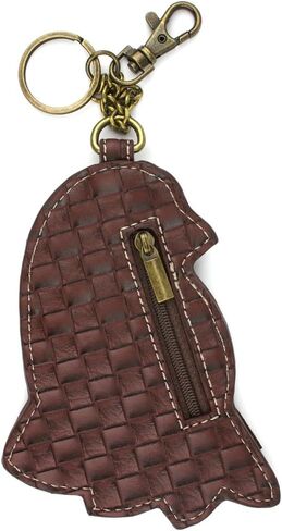 CHALA Tropical Flamingo Whimsical Inspired Key Chain Coin Purse Leather Bag Fob Charm in Saudi Arabia