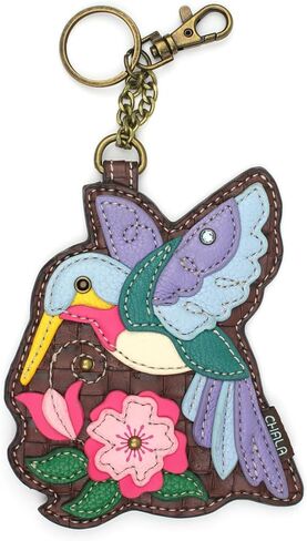 CHALA Tropical Flamingo Whimsical Inspired Key Chain Coin Purse Leather Bag Fob Charm in Saudi Arabia