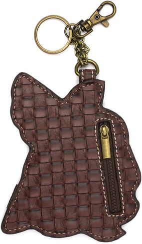 CHALA Tropical Flamingo Whimsical Inspired Key Chain Coin Purse Leather Bag Fob Charm in Saudi Arabia