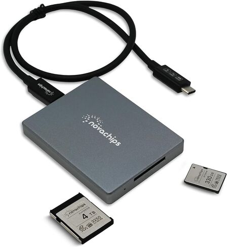 USB 3.2 10Gbps Combo Card Reader for CFexpress Type B and SDXC, MagSafe Compatible Dual Card Reader for Apple, Smartphones, Cameras, Desktops, Laptops and Others Type-C Cable Included in Kuwait