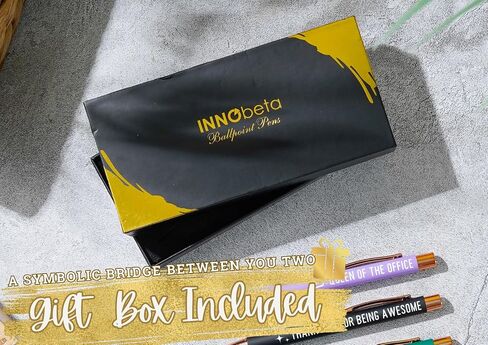 InnoBeta Secretary Gifts for Woman, Funny Administrative Professional Day Gifts, Ballpoint Pen Set of 4, Office Tools for Appreciation, Christmas, Birthday - Queen of The Office in Saudi Arabia